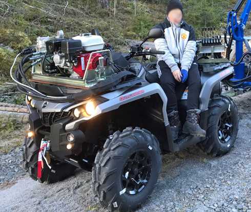 Fyrhjuling Can Am Outlander 650 PRO stulen i Östmark nordväst om Torsby
